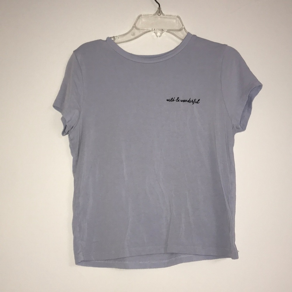 graphic tee baby blue